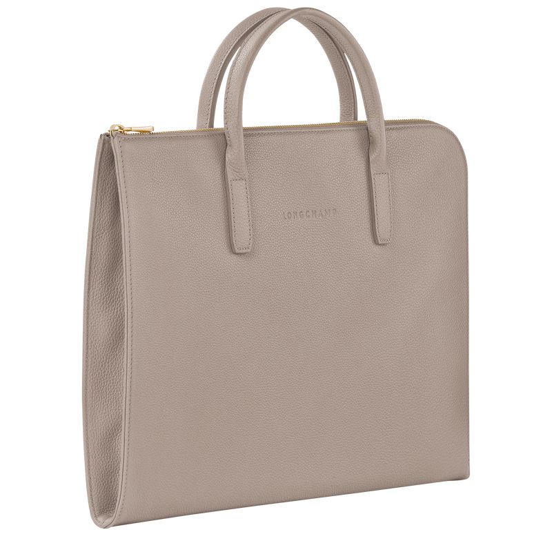 Longchamp Le Foulonné S Men Briefcase Beige | Australia-987TCDFOE