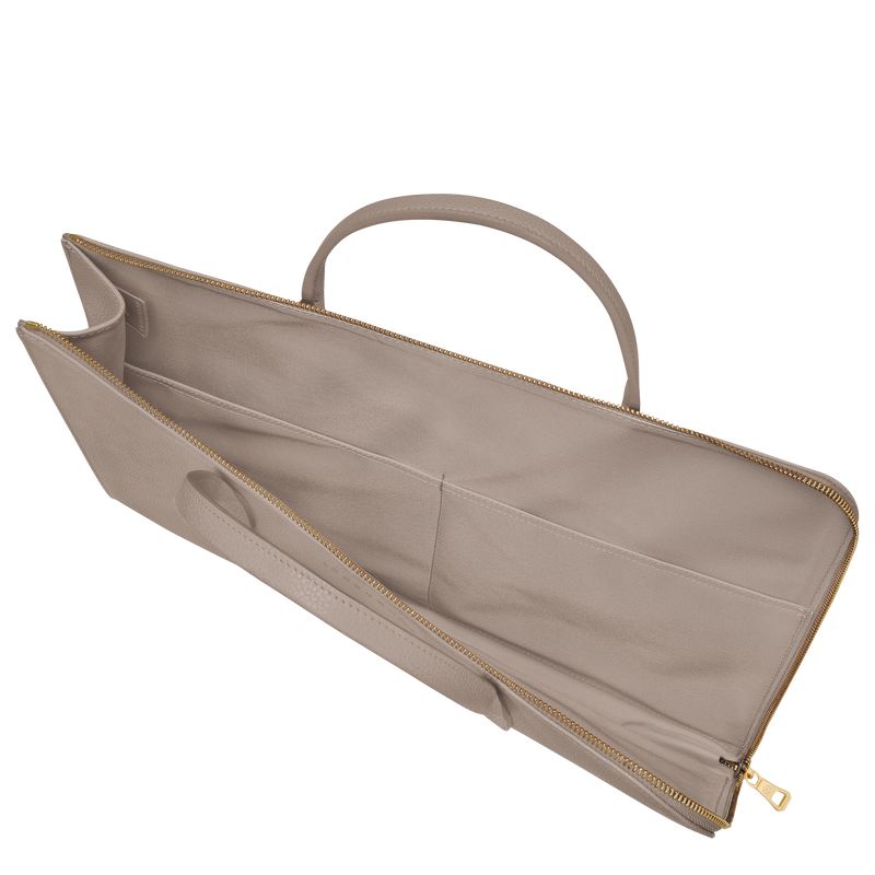 Longchamp Le Foulonné S Men Briefcase Beige | Australia-987TCDFOE
