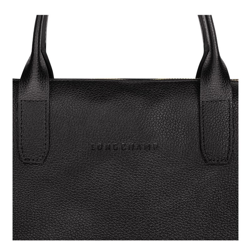 Longchamp Le Foulonné S Men Briefcase Black | Australia-462ERQLJK