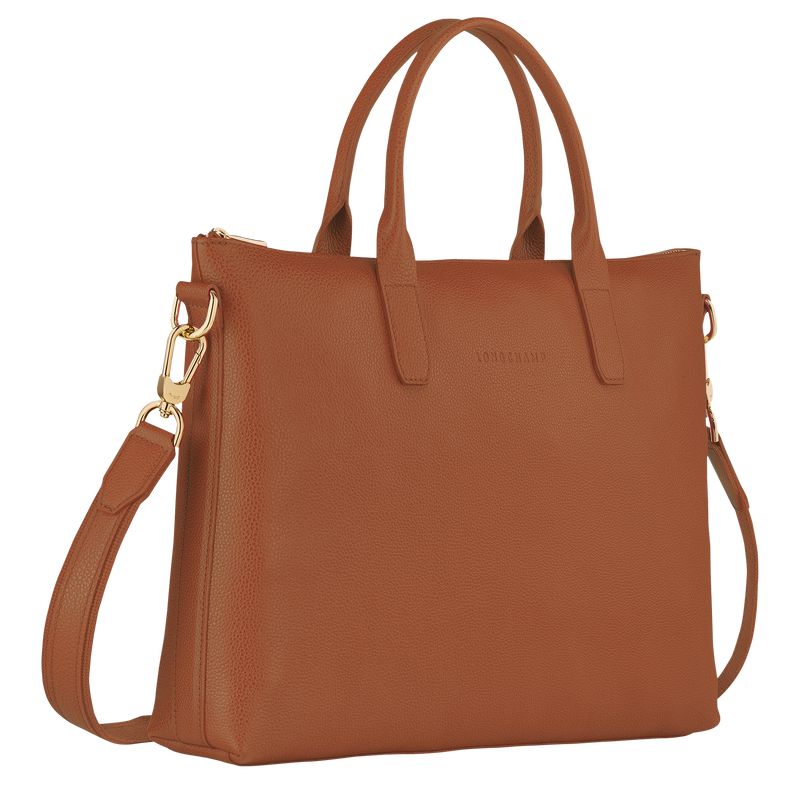 Longchamp Le Foulonné S Men Briefcase Brown | Australia-036RUDKTP