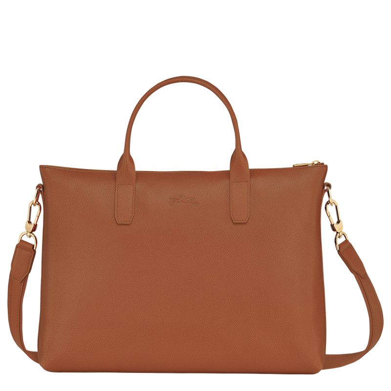 Longchamp Le Foulonné S Men Briefcase Brown | Australia-036RUDKTP