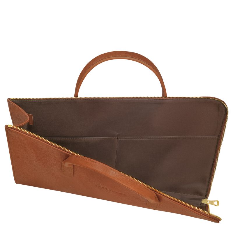 Longchamp Le Foulonné S Men Briefcase Brown | Australia-503BRJPZW