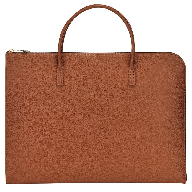 Longchamp Le Foulonné S Men Briefcase Brown | Australia-503BRJPZW