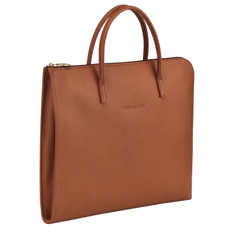 Longchamp Le Foulonné S Women Briefcase Brown | Australia-015VTPFCH