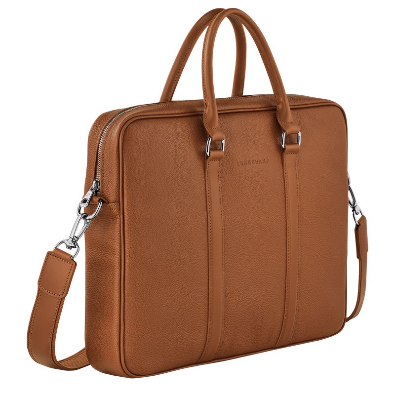Longchamp Le Foulonné S Women Briefcase Brown | Australia-216WPHVTO