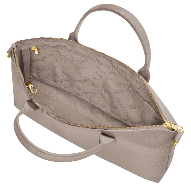 Longchamp Le Foulonné S Women Briefcase Grey | Australia-860YXQJZP