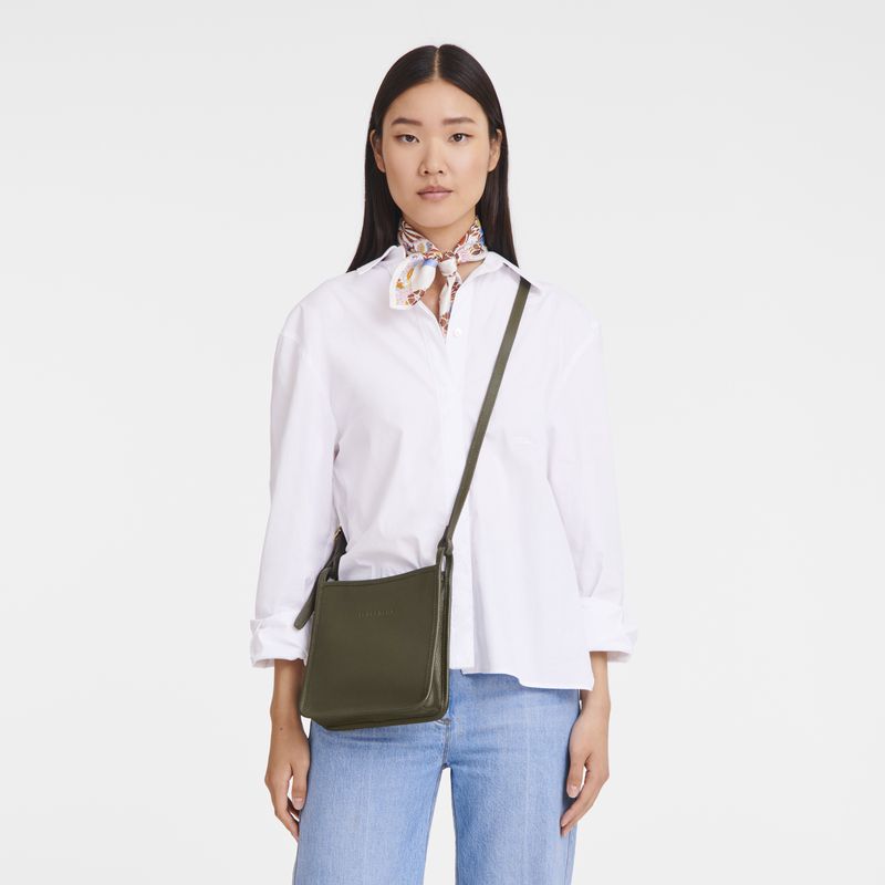 Longchamp Le Foulonné S Women Crossbody Bag Khaki | Australia-438EWIGJD