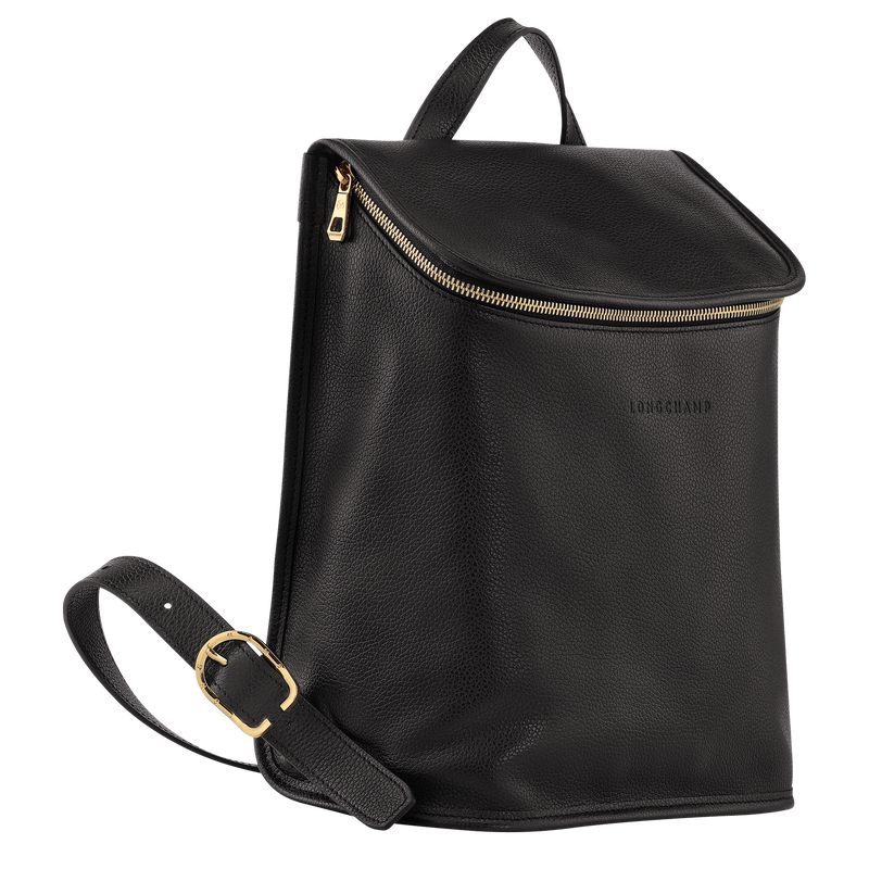 Longchamp Le Foulonné Women Backpack Black | Australia-598PRWLFQ