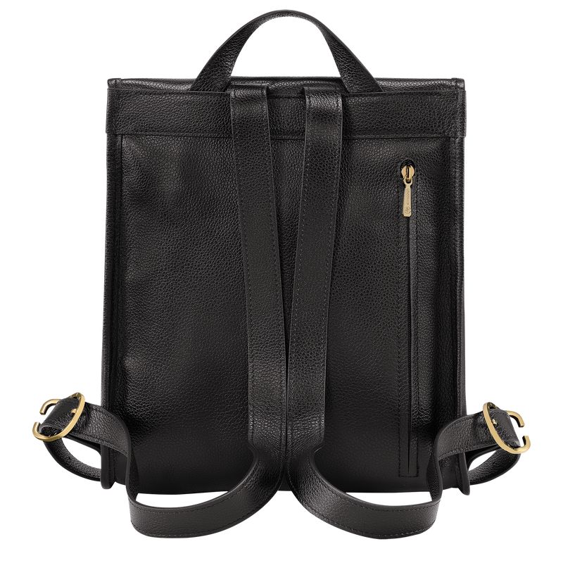 Longchamp Le Foulonné Women Backpack Black | Australia-598PRWLFQ