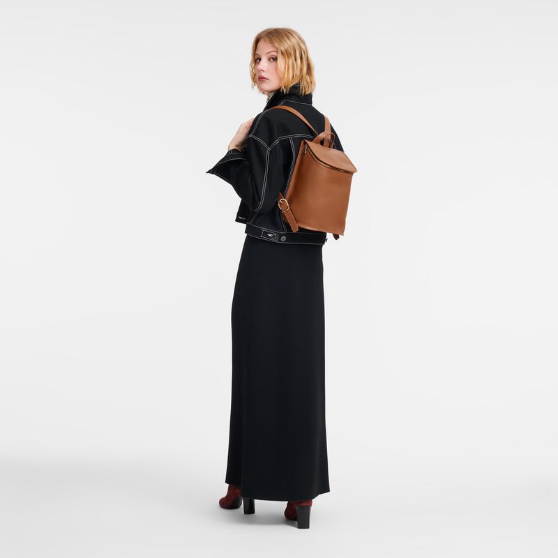 Longchamp Le Foulonné Women Backpack Brown | Australia-104QKBLJY
