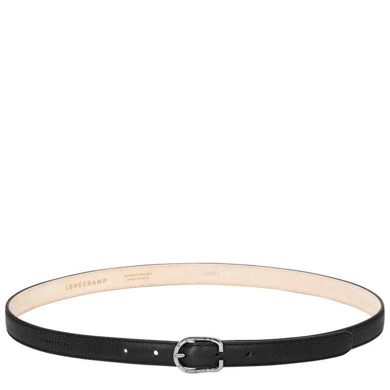 Longchamp Le Foulonné Women Belt Black | Australia-637OTPJZF
