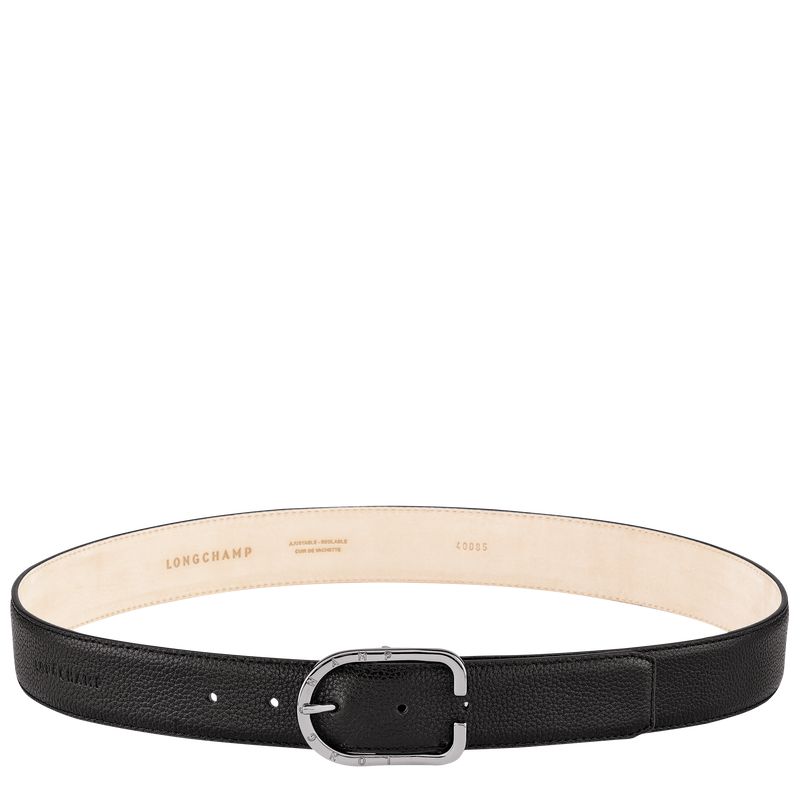 Longchamp Le Foulonné Women Belt Black | Australia-480WEYVNI