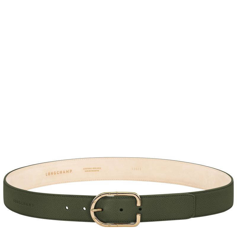 Longchamp Le Foulonné Women Belt Khaki | Australia-759FVWPZN