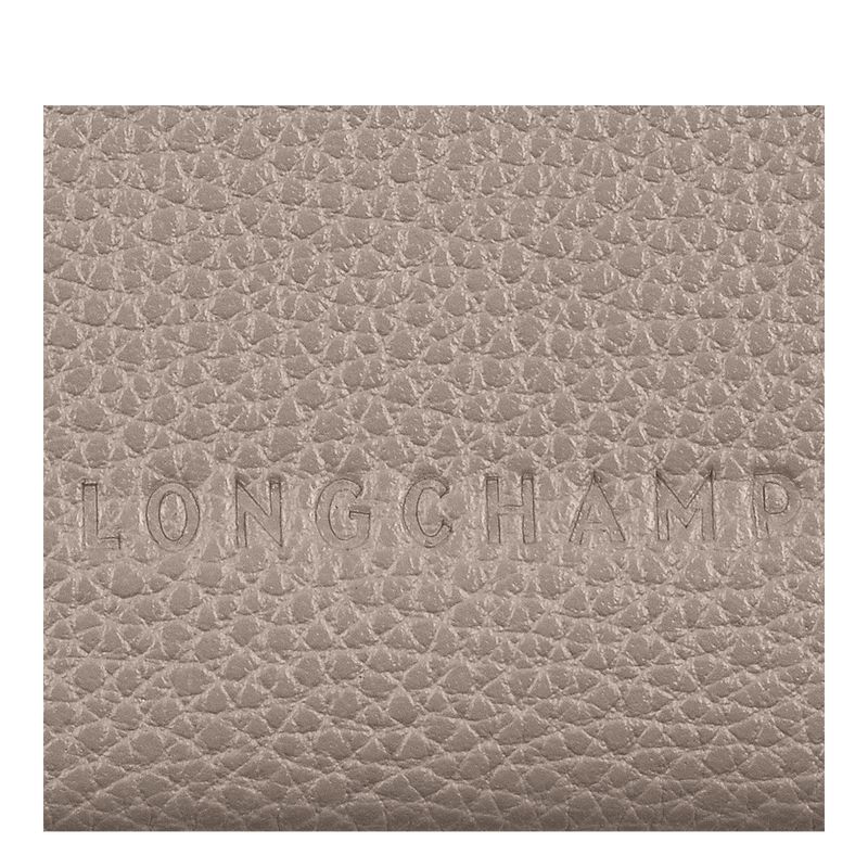 Longchamp Le Foulonné Women Card Holder Grey | Australia-837DOYALU