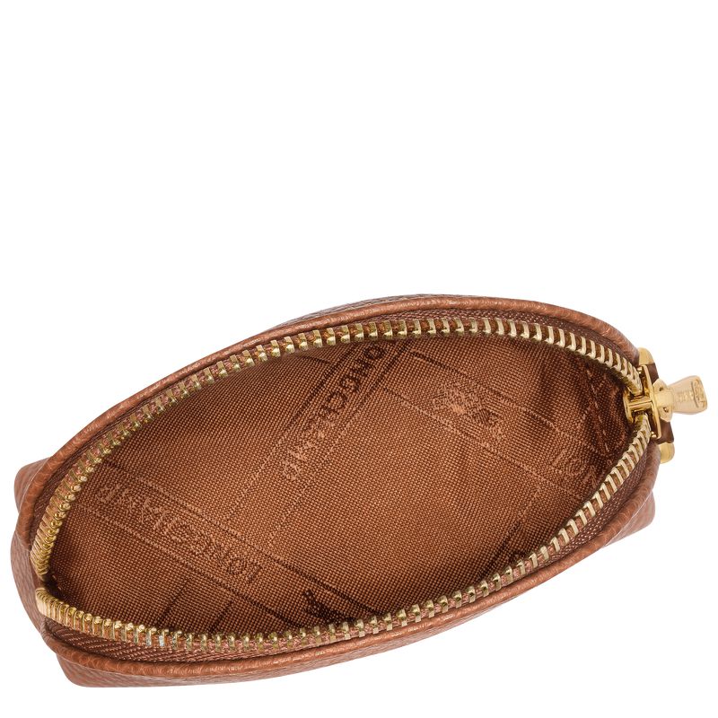 Longchamp Le Foulonné Women Coin Purse Brown | Australia-463VGNHXT