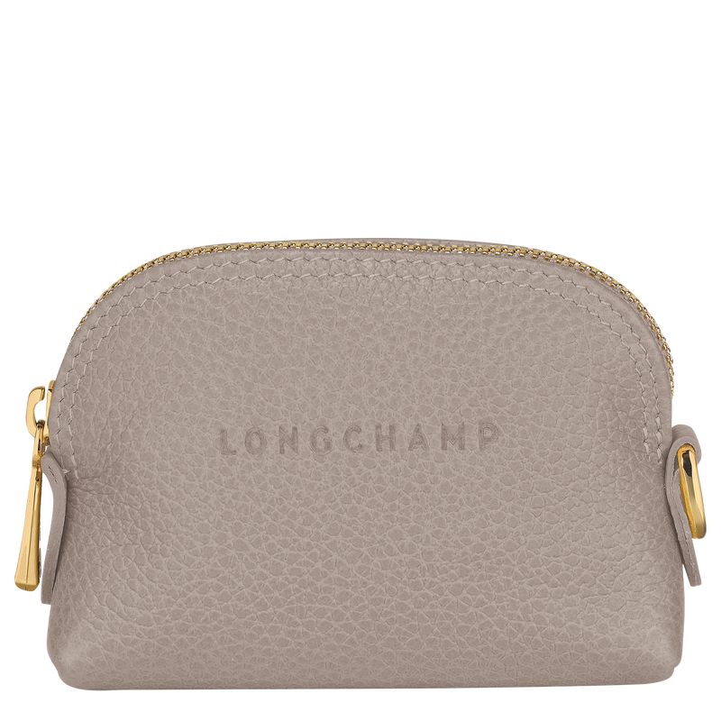 Longchamp Le Foulonné Women Coin Purse Grey | Australia-187MSFXWC