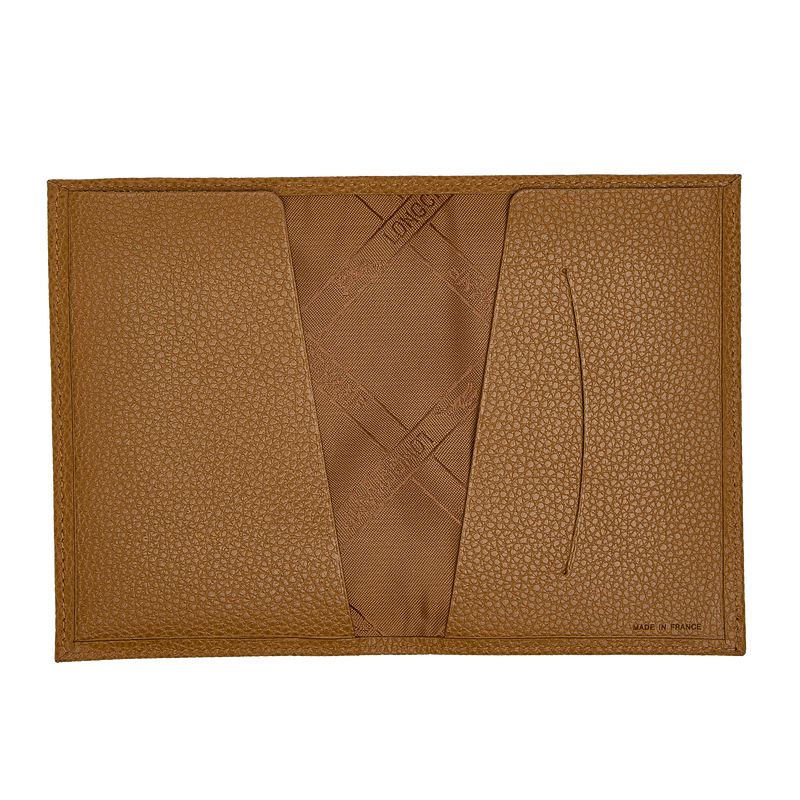 Longchamp Le Foulonné Women Passport Holder Brown | Australia-568EIOTKF