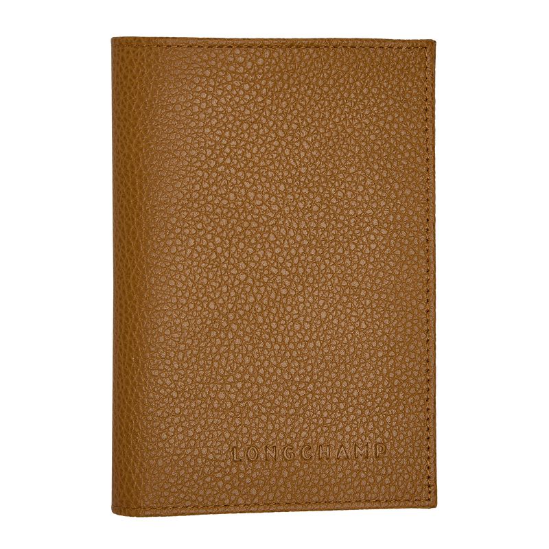 Longchamp Le Foulonné Women Passport Holder Brown | Australia-568EIOTKF