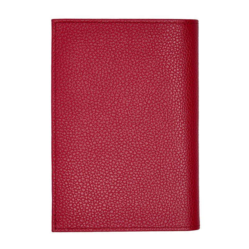Longchamp Le Foulonné Women Passport Holder Red | Australia-392XIBNCR