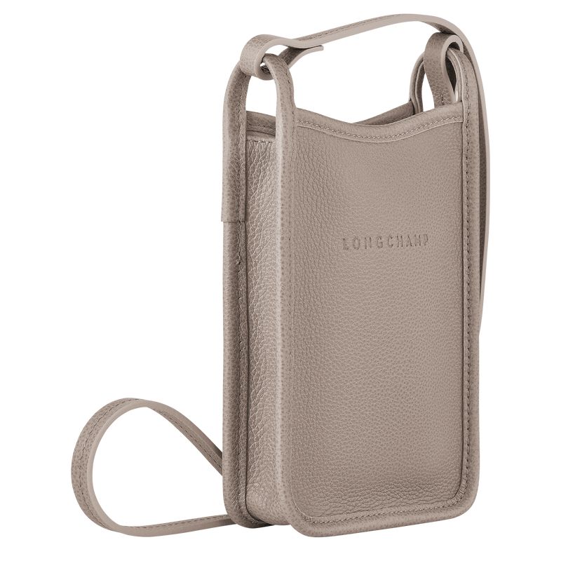 Longchamp Le Foulonné Women Phone Case Grey | Australia-253RLQUOX