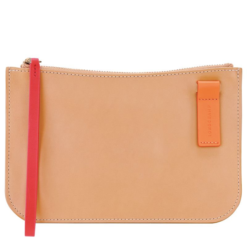 Longchamp Le Foulonné Women Pouch Orange | Australia-421NZXAVF