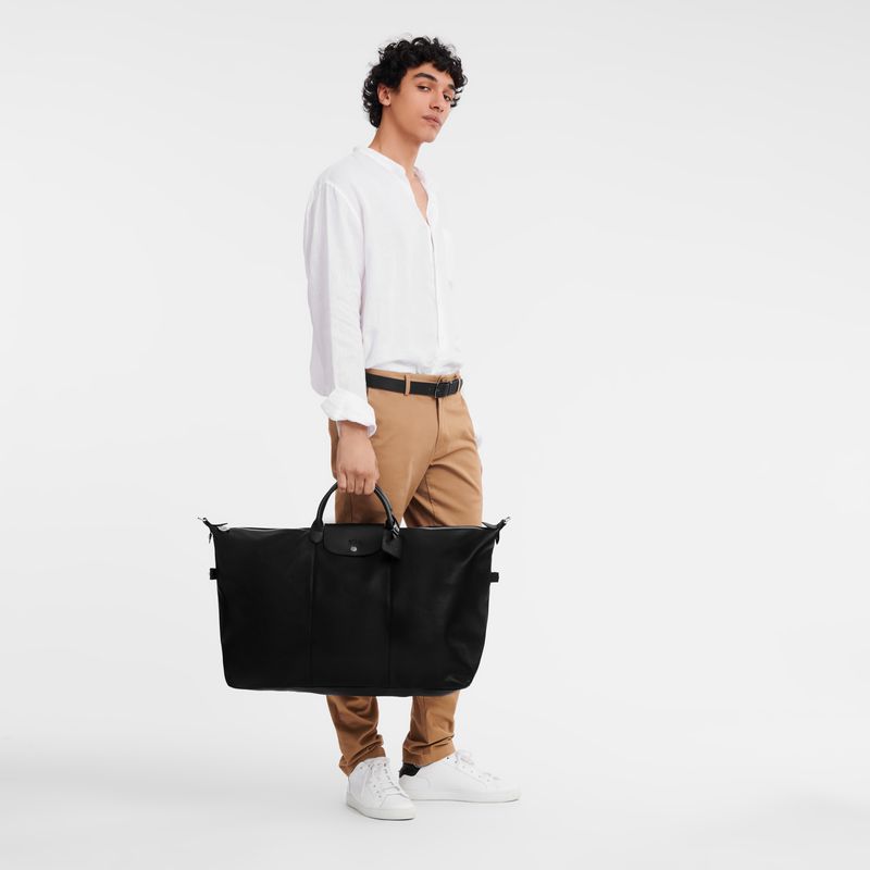 Longchamp Le Foulonné Xl Men Travel Bag Black | Australia-398USXOZM