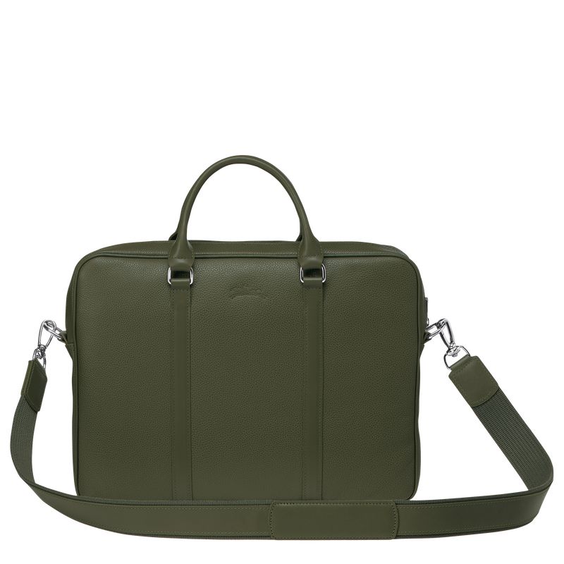 Longchamp Le Foulonné Xs Men Briefcase Khaki | Australia-185BJUGVF