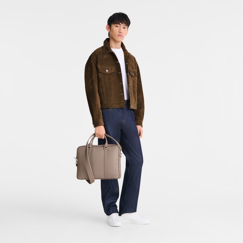 Longchamp Le Foulonné Xs Women Briefcase Beige | Australia-607ZHFPUI