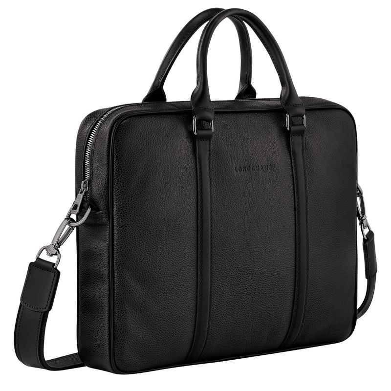 Longchamp Le Foulonné Xs Women Briefcase Black | Australia-178UQODSB