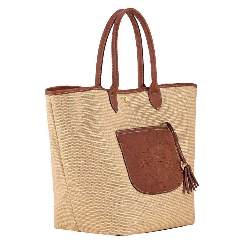 Longchamp Le Pliage Collection L Basket Women Tote Bag Brown | Australia-495GBYKLE