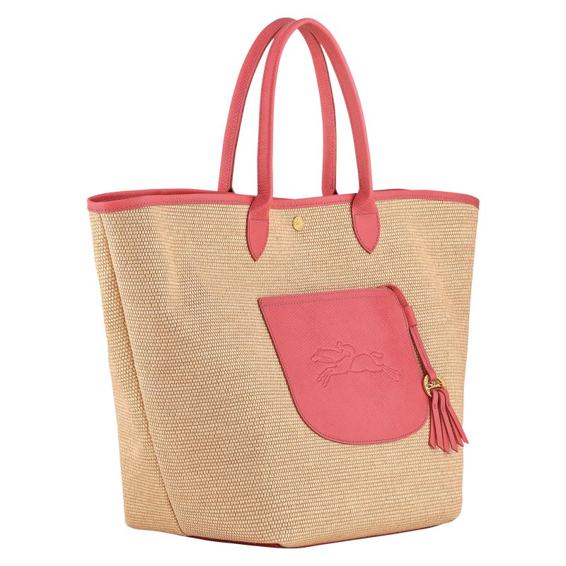 Longchamp Le Pliage Collection L Basket Women Tote Bag Pink | Australia-307LHMYCR