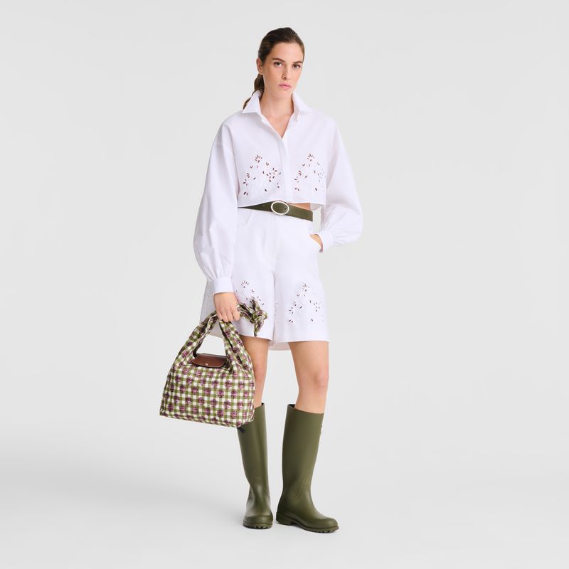 Longchamp Le Pliage Collection M Women Shoulder Bag Olive | Australia-840EKXJZT