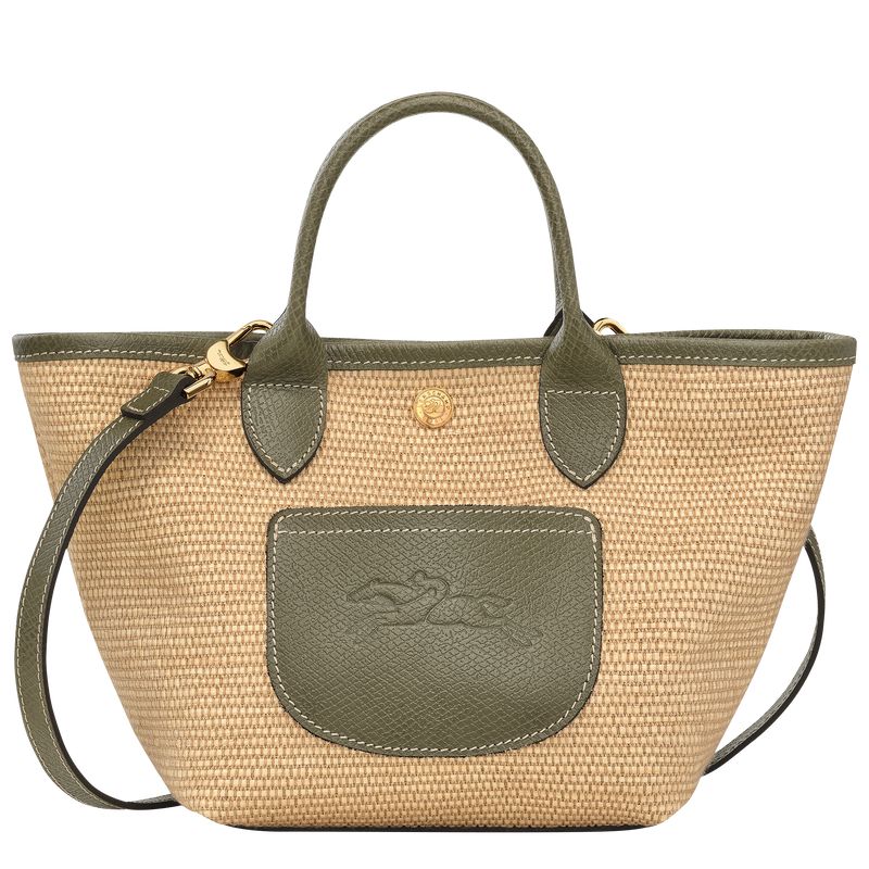 Longchamp Le Pliage Collection Xs Basket Women Tote Bag Brown / Olive | Australia-596WKCBGE