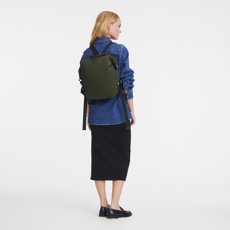 Longchamp Le Pliage Energy L Men Backpack Khaki | Australia-319ZHSECG