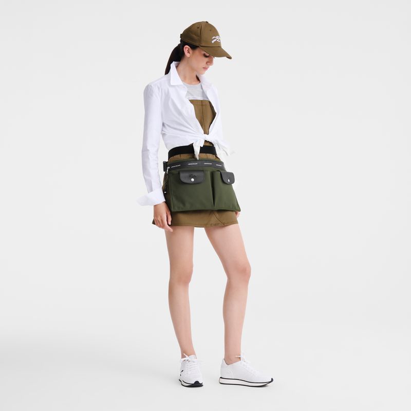 Longchamp Le Pliage Energy L Men Crossbody Bag Khaki | Australia-367SAJRCY