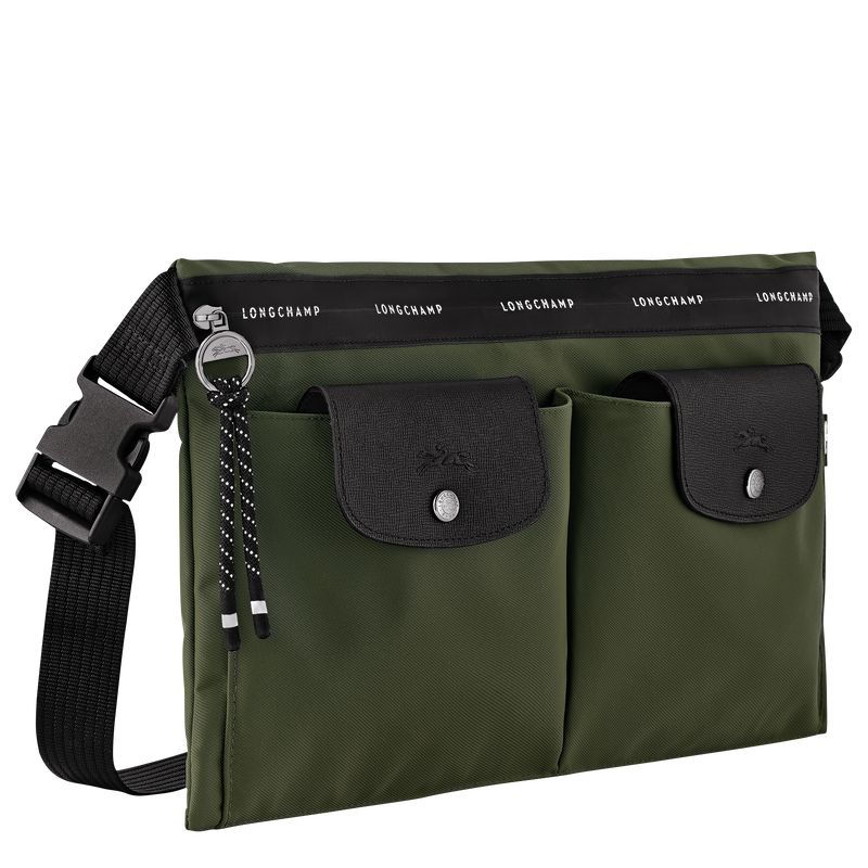 Longchamp Le Pliage Energy L Men Crossbody Bag Khaki | Australia-367SAJRCY
