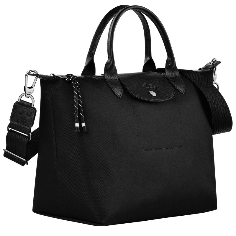 Longchamp Le Pliage Energy L Men Handbag Black | Australia-569WAFCVP