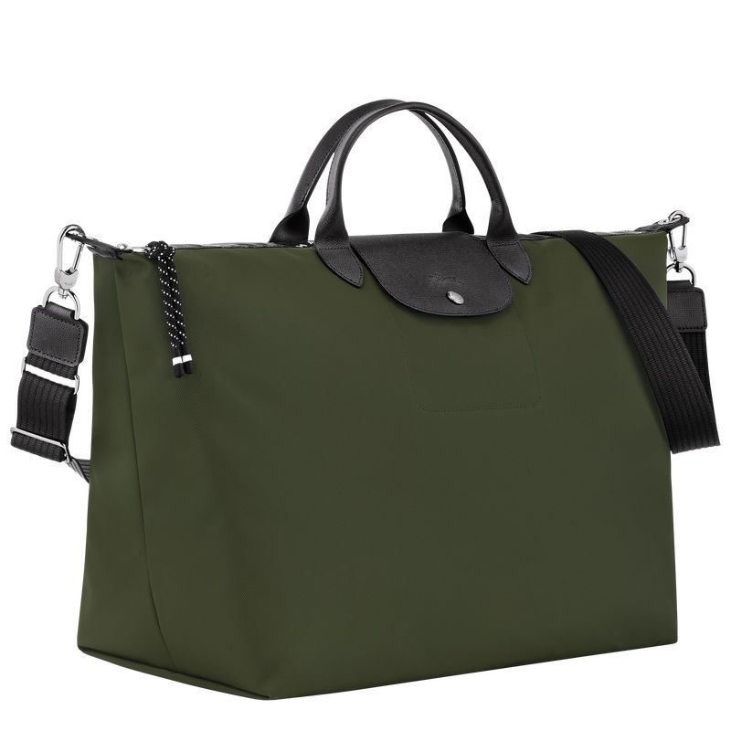 Longchamp Le Pliage Energy L Men Travel Bag Khaki | Australia-895VNCGHU