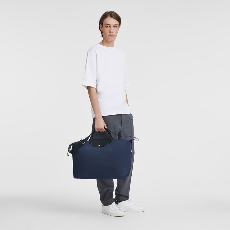 Longchamp Le Pliage Energy L Men Travel Bag Navy | Australia-084XQEWUF