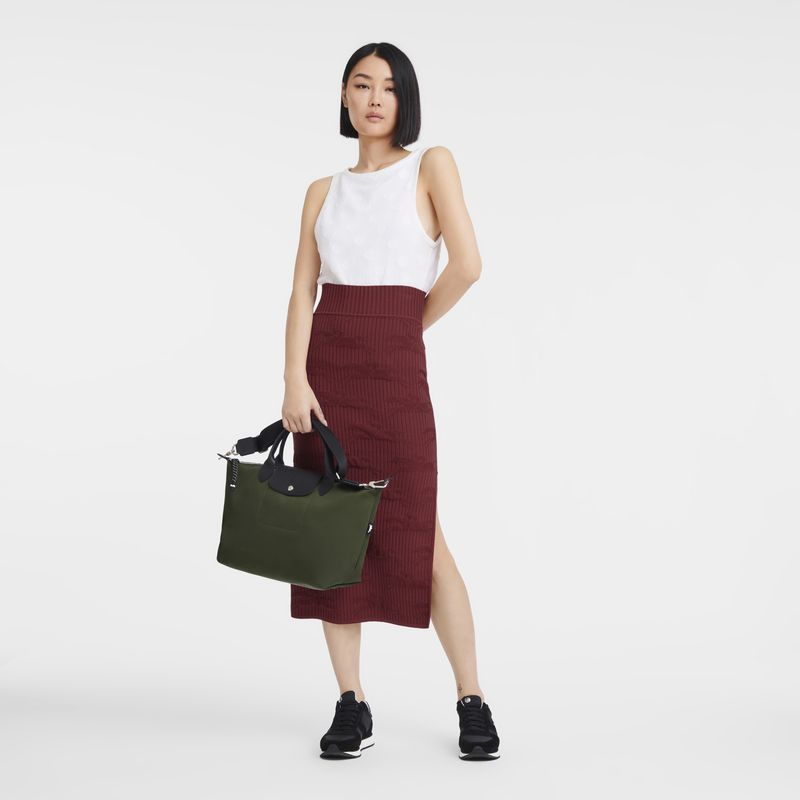 Longchamp Le Pliage Energy L Women Handbag Khaki | Australia-084YCXIKD