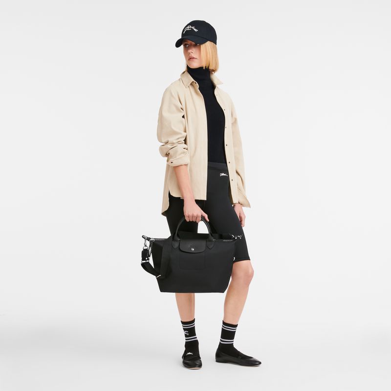 Longchamp Le Pliage Energy L Women Handbag Black | Australia-564YGEIKJ