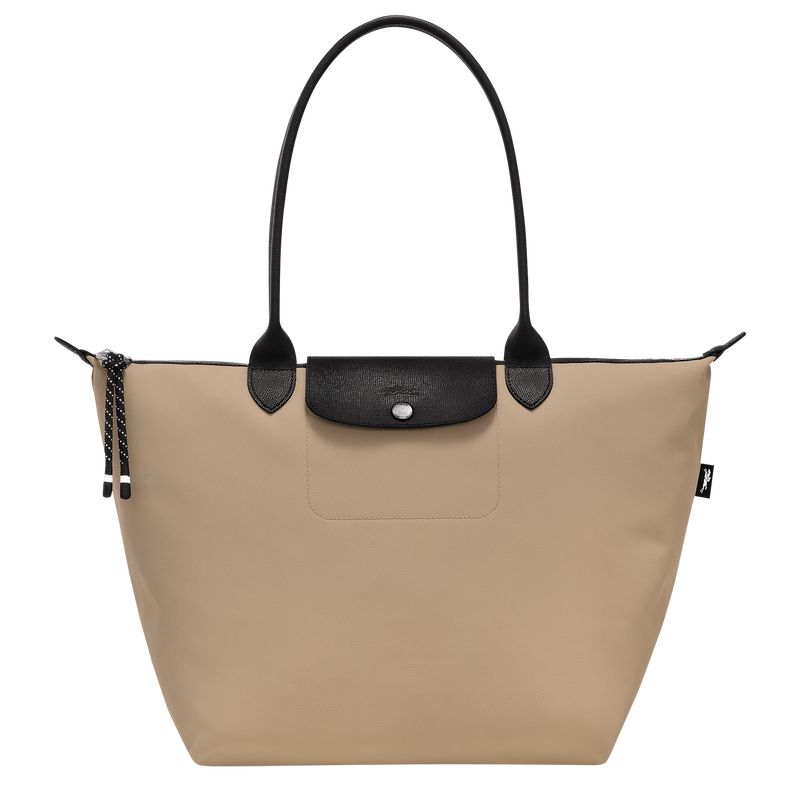Longchamp Le Pliage Energy L Women Tote Bag Beige | Australia-253LGBUKA