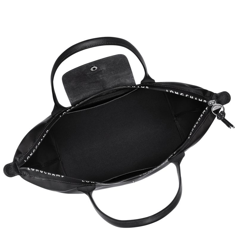 Longchamp Le Pliage Energy L Women Tote Bag Black | Australia-216LHYXRA