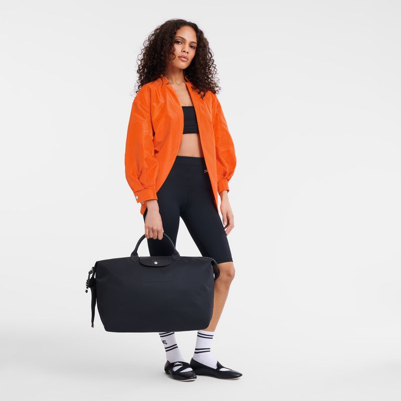 Longchamp Le Pliage Energy L Women Travel Bag Black | Australia-654HRQIZS