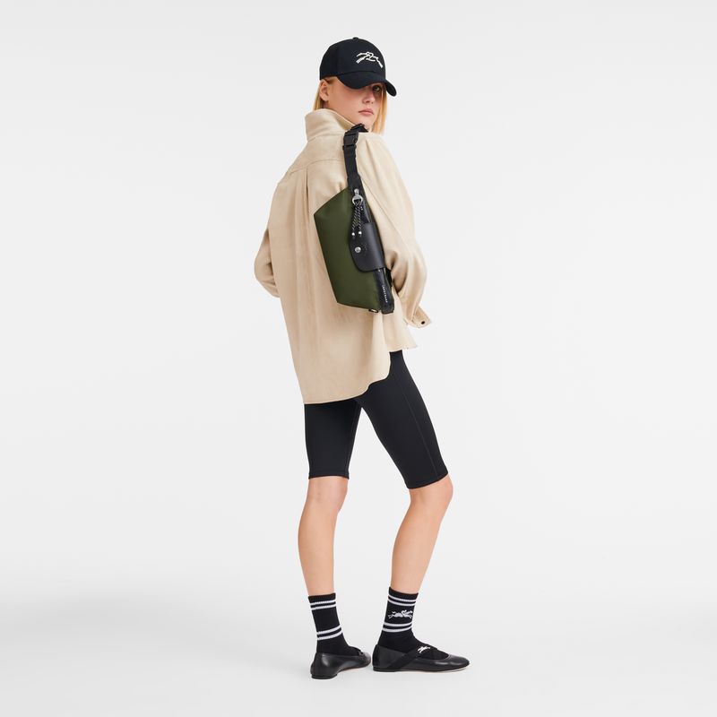 Longchamp Le Pliage Energy M Women Belt Bag Khaki | Australia-318QHWPTA