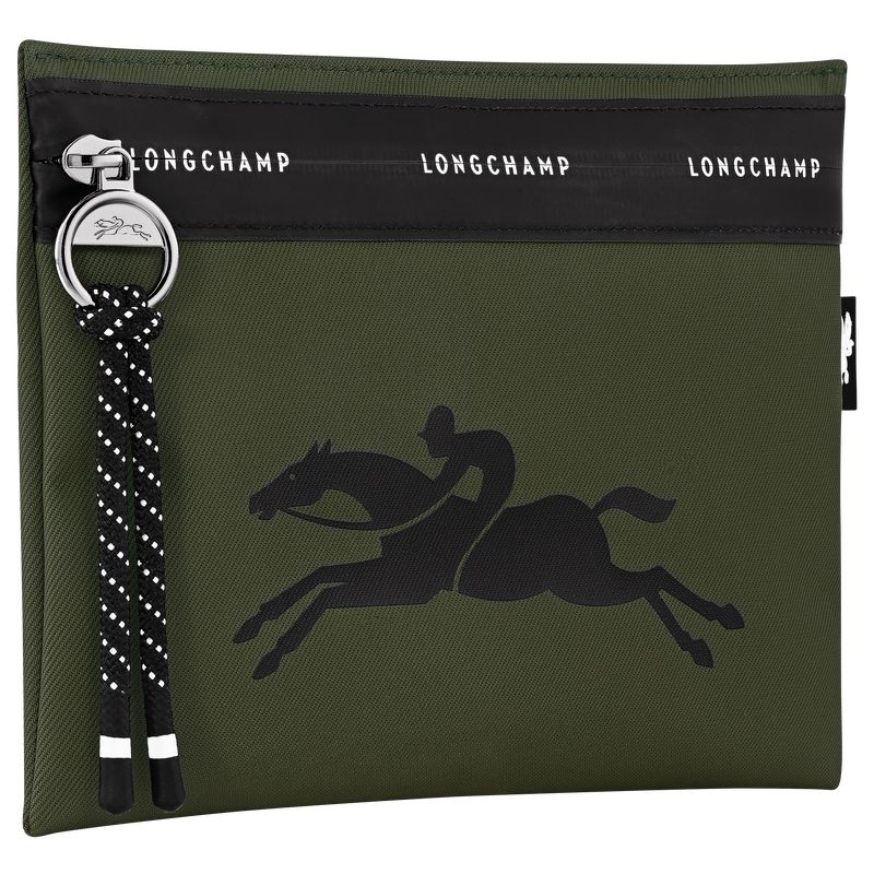 Longchamp Le Pliage Energy Men Pouch Khaki | Australia-529LPISHW
