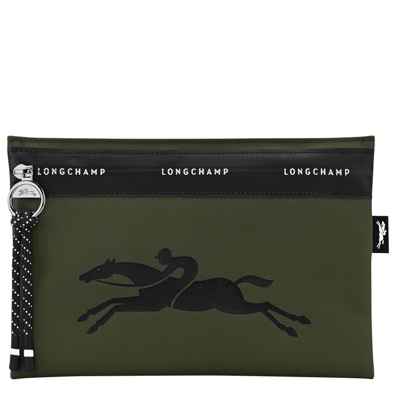 Longchamp Le Pliage Energy Men Pouch Khaki | Australia-529LPISHW