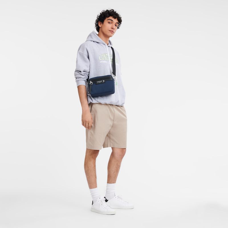Longchamp Le Pliage Energy S Camera Men Crossbody Bag Navy | Australia-406NTGCLQ