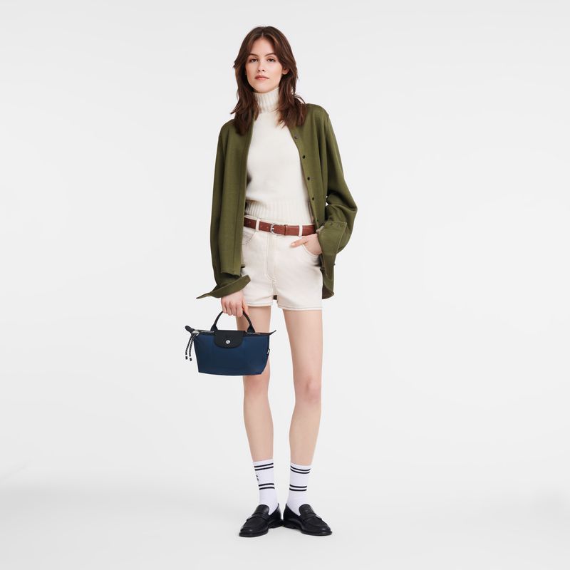 Longchamp Le Pliage Energy Women Pouch Navy | Australia-534NBRQPS