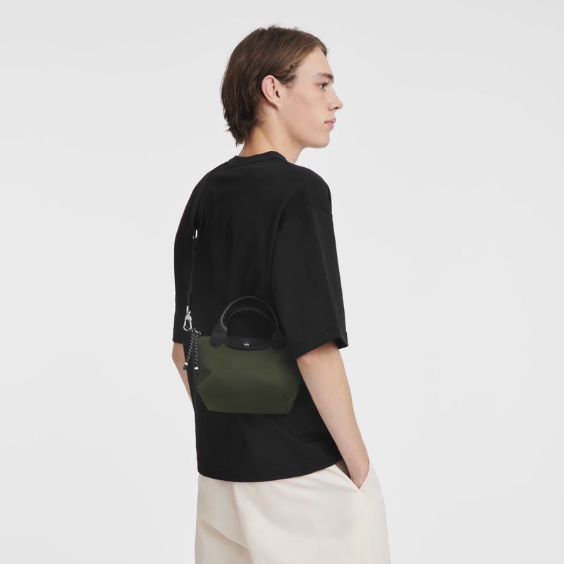 Longchamp Le Pliage Energy Xs Men Handbag Khaki | Australia-587NVQCOY